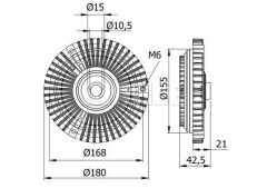 FAN TERMIGI MERCEDES SPRINTER 901 904 96 06-MAHLE CFC72000S-A0002003822