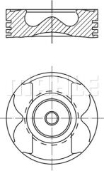 MOTOR PİSTON SEGMAN 0.50 -0.20mm KISA MASTER-MOVANO 2.5 DCI G9U 04 89.50mm-MAHLE 0222611