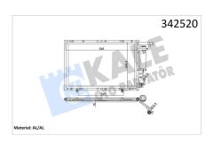 KLIMA RADYATORU FIESTA VI 1.25 16V 1.4TDCI 1.4 16V 1.6 16V 08 B MAX 1.5TDCI 1.6TCI 12-KALE 342520-AV1119710FA-1756414-AV1119710DA