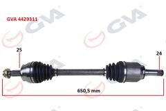 KOMPLE AKS ÖN SOL EGEA 1.3 MJT MT 15- İÇ AKS KAFALI-GVA 4429311-52068573-55230623-51987807