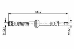 FREN HORTUMU ON MERCEDES C218 W212 S212-BOSCH 1987481609-A2124200648