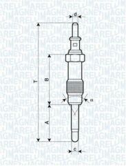 KIZDIRMA BUJISI MERCEDES OM602 W210 S210 W461 B901 B904 B667 B668 B670-MARELLI-A0011592601