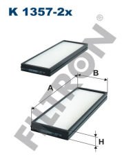 POLEN FİLTRESİ HYUNDAI İ20 09-FILTRON K1357-2X-971334P000
