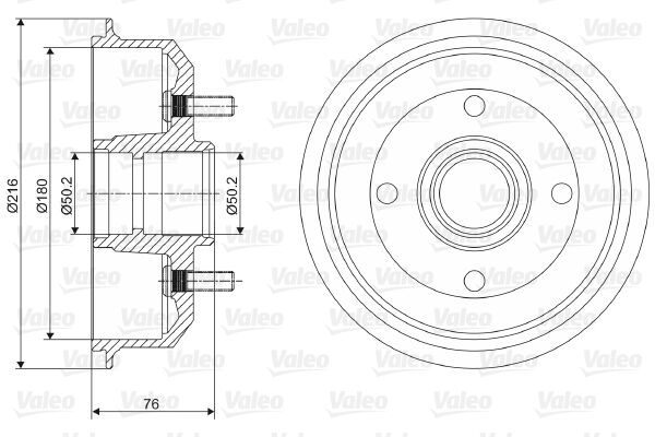 ARKA KAMPANA ESCORT 90 00 FIESTA III FIESTA IV 00 12 180 MM ABS-VALEO 237066-7S511113AA-1000859