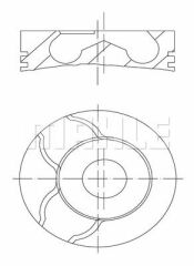 MOTOR PİSTON SEGMAN CLIO-KNG 1.5 DCI K9K 76.00 STD 26PİM-MAHLE 0220100-120A10282R-7701475703-7701475898