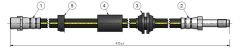ON FREN HORTUMU VOLVO C30 06 15 C70 II 06 15 S40 II 05 12 V50 05 12-CAVO C900600A-30681723-30683118-30683555-30714410