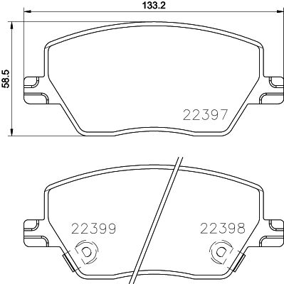 ÖN BALATA SUZUKI SX4 1.6 13 VITARA 1.6 15-TRW-5581061M00