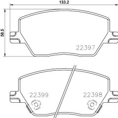 ÖN BALATA SUZUKI SX4 1.6 13 VITARA 1.6 15-TRW-5581061M00