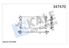 SU RADYATÖRÜ FIAT DUCATO 2.3D 06 MT BRAZING 780x368x26 3062308080-KALE 347470-1349196080-1349207080-1362308080