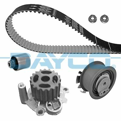 DEVİRDAİMLİ TRİGER SETİ T5-CADDY-PASSAT-JETTA-GOLF-POLO-A3-LEON 1.4-1.9TDI BJB-AXB-AMF-BLS-AVF-BNM-DAYCO KTBWP2960-038198119A-038198119C-038198119G