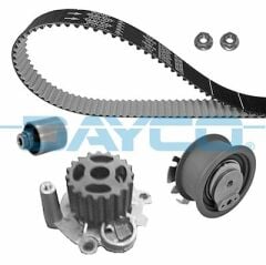 DEVİRDAİMLİ TRİGER SETİ T5-CADDY-PASSAT-JETTA-GOLF-POLO-A3-LEON 1.4-1.9TDI BJB-AXB-AMF-BLS-AVF-BNM-DAYCO KTBWP2960-038198119A-038198119C-038198119G
