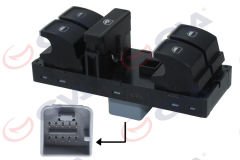 CAM AÇMA ANAHTARI DÖRTLÜ-NİKELAJLI POLO 2010-GVA 8075004-6R0959857E-6C0959857