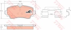FREN BALATASI ON MERCEDES A-CLASS W168 99 04-TRW GDB1293-A1684201420