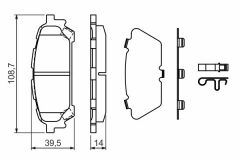 ARKA BALATA SUBARU FORESTER 2.0 S 02 2.5 XT 03 05 IMPREZA 1.6 2.0 i AWD 00 05 0986TB2967-BOSCH 0986494232-26696FE040-26696FE050