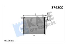 KLIMA RADYATORU BMW E46 M43 M52 M54 N40 N42 N45-KALE 376800-64538377614