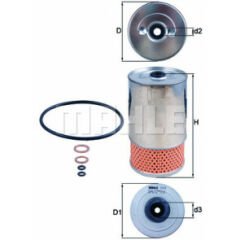 YAG FILTRESI MERCEDES OM601 OM602 OM603 W201 W202 W124 W140-MAHLE OX38D-A6011840025