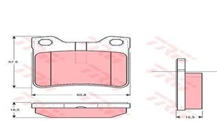 ARKA BALATA P406 1.6-1.8-2.0-2.1 TDİ 95-04 607 00-TRW GDB1276-4252.66-4251.30-4252.08