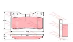 ARKA BALATA P406 1.6-1.8-2.0-2.1 TDİ 95-04 607 00-TRW GDB1276-4252.66-4251.30-4252.08