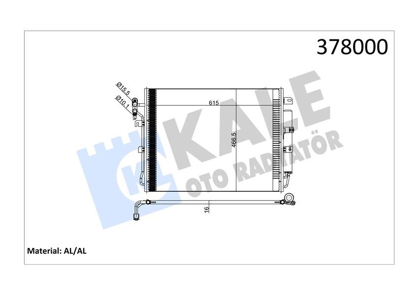 KLIMA RADYATORU 276DT DISCOVERY 3 L319 04 09 DISCOVERY 4 L319 09 18-KALE 378000-LR018403-JRB500040-JRB500130