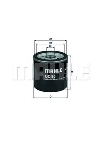 YAĞ FİLTRESİ ASTRA-CORSA-VECTRA-OMEGA-KADETT OPEL TÜM MOD. 86-02-MAHLE OC90OF-650104-650381-650401-95509857