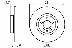 ÖN FREN AYNASI HAVASIZ ALFA 147 1.6 2.0 2001-2010 156 1.6 1.8 97-05 1.9JTD 1997-2001 281x5DL-BOSCH 0986478668-60658567-60653487-71739641
