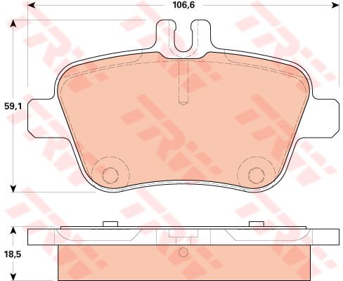 FREN BALATASI ARKA MERCEDES W176 W246 C117 X156 R172-TRW-A0074209520