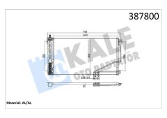KLIMA RADYATORU MERCEDES W203 CL203 S203 C209 A209-KALE 387800-A2035001254