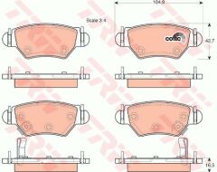 ARKA BALATA ASTRA F 98/00 ASTRA G 98/05 ZAFIRA 98-05-TRW-1605093-1605105-1605037