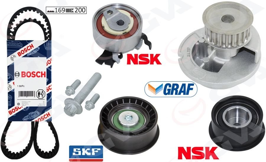 DEVİRDAİMLİ EKSANTRİK GERGİ KİTİ ASTRA F-CORSA B-VECTRA B 1.4i-1.6i-1.8i 16V X14XE-X16XEL-X18XE-GVA 59WPK9003-95516734-1606274-93180219-1629061
