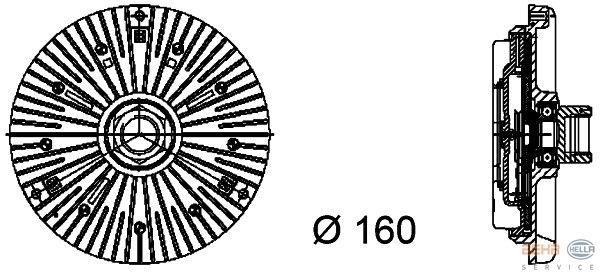 FAN TERMIGI PREMIUM LINE BMW M47 M57 E38 E46 E65 E53-MAHLE CFC93000P-17417789256