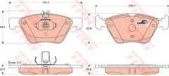FREN BALATASI ON MERCEDES W210 W211 S211 C208 A208-TRW GDB1215-A0044200720