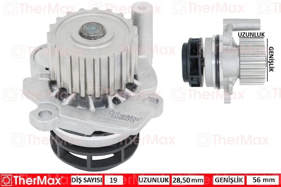 DEVİRDAİM GOLF IV-BORA-OCTAVIA-LEON-CORDOBA-A3 98-04 1.9 TDI AGR-ALH-THERMAX T01.225-038121011A-038121011AX-038121011AV