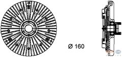 FAN TERMIGI PREMIUM LINE BMW S54 B32 M3 E46 M30 B30 B34 M5 E34-MAHLE CFC75000P-11527831619
