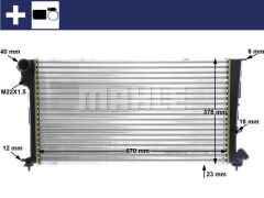 RADYATÖR 306 II-PARTNER-XSARA BERLINGO 1.9D AC MEK 670x377x34-MAHLE-1330.41-1330.E1-1330.23-1331.FG