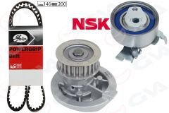 DEVİRDAİMLİ EKSANTRİK GERGİ KİTİ VECTRA A-OMEGA A-ASTRA F-CALIBRA-KADETT E 1.8i-2.0i 8V 18SV-C18NZ-GVA 59WPK9055-1606359-1606385-93188132-93188133
