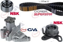 DEVİRDAİMLİ EKSANTRİK GERGİ KİTİ 105x220 ACCENT ERA 1.4-1.6-16V-COUPE 1.6i 16V-ELANTRA 1.6-GETZ 1.6-GVA 59WPK9123-2481026010