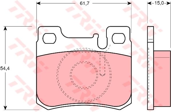 FREN BALATASI ARKA MERCEDES W202 W124-TRW GDB1130-A0024200120