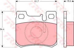 FREN BALATASI ARKA MERCEDES W202 W124-TRW GDB1130-A0024200120