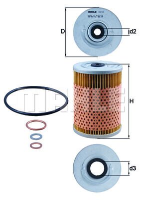 YAG FILTRESI MERCEDES M110 M116 M117 W126 W116 C126 R107 C107-MAHLE-A0001800609