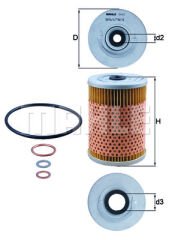 YAG FILTRESI MERCEDES M110 M116 M117 W126 W116 C126 R107 C107-MAHLE-A0001800609