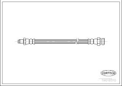 FREN HORTUMU ON MERCEDES W201 W124 W126 R129-CORTECO 19018510-A1294280035
