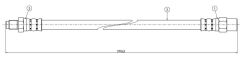 FREN HORTUMU ON MERCEDES W201 W124 W126 R129-CAVO C800112A-A1294280035