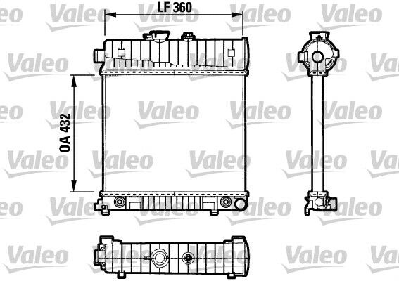 MOTOR SU RADYATORU MERCEDES M111 W202 S202 W210 S210 KLIMASIZ-VALEO 731804-A2025006103