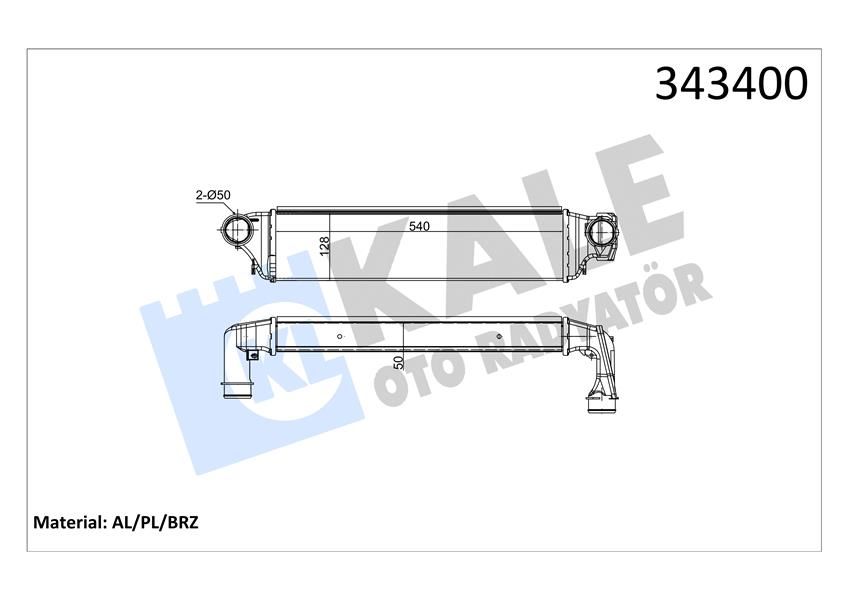 TURBO RADYATORU BMW E46 M47 M57 99 03-KALE 343400-17512246795