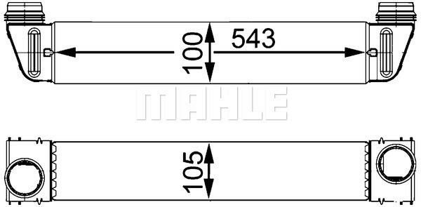 TURBO RADYATORU BMW N52 M57 E60 E61-MAHLE CI79000S-17517787446