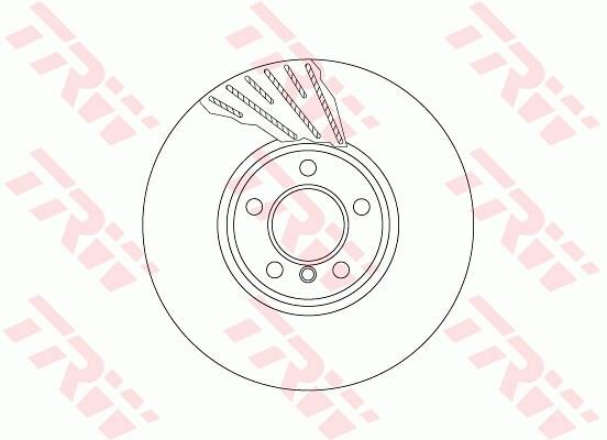 FREN DISKI ON ADET SAG BMW F10 F01 F06 F07 F12 F13-TRW DF6612S-34116785670