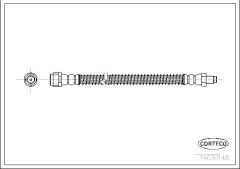 FREN HORTUMU ARKA MERCEDES W211 S211 C219 W220 R230-CORTECO 19030148-A2114200648