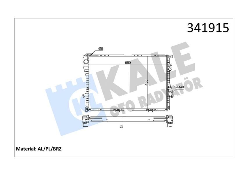 MOTOR SU RADYATORU OTO/SANZ. BMW M52 M60 M62 E39 E38-KALE 341915-17111702969-17110419206
