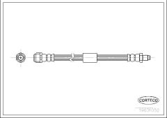 FREN HORTUMU ARKA MERCEDES ML-CLASS W163 98 05-CORTECO 19031052-A1634200748