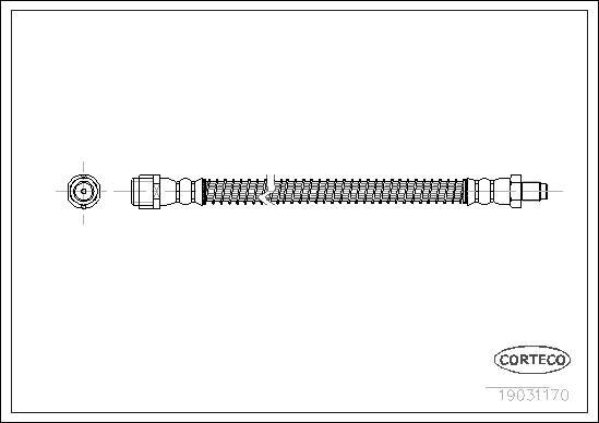 FREN HORTUMU ARKA MERCEDES S-CLASS W220 98 05-CORTECO 19031170-A2204200148